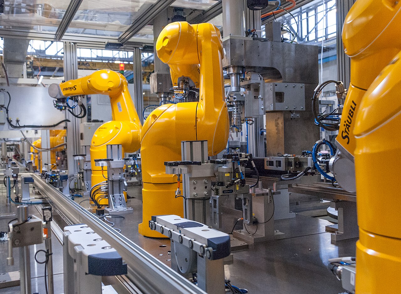 Modern industrial manufacturing facility